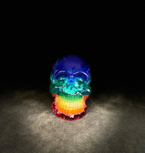 Grande Tête de mort 7 Chakras de protection