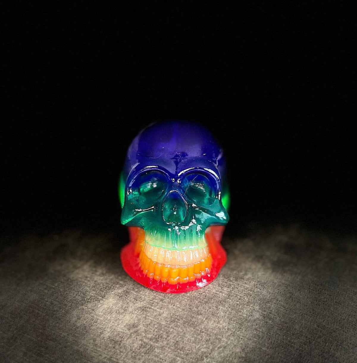 Grande Tête de mort 7 Chakras de protection