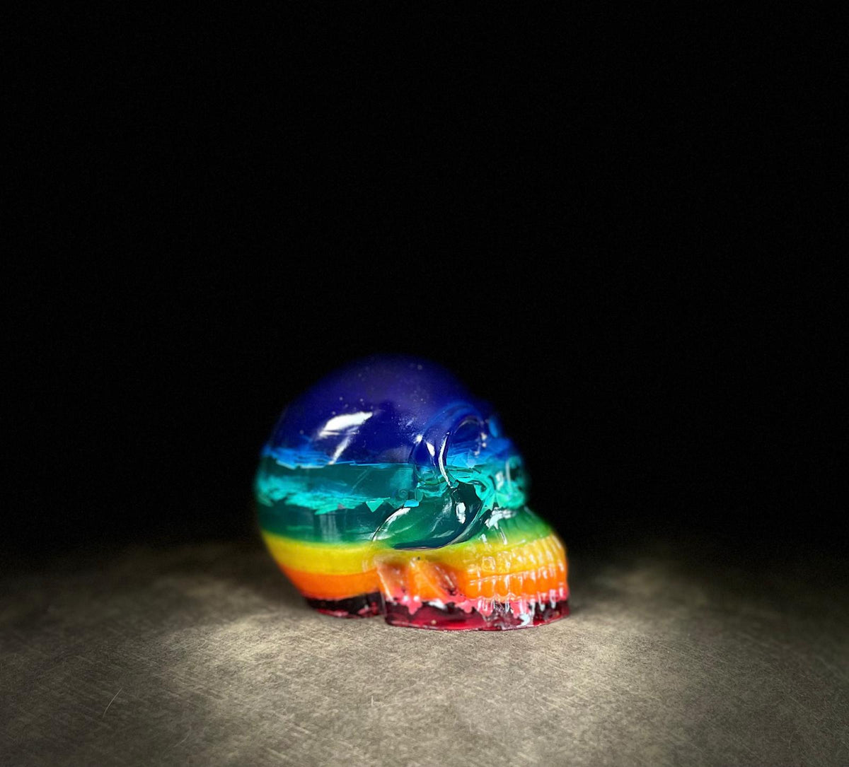 Grande Tête de mort 7 Chakras de protection