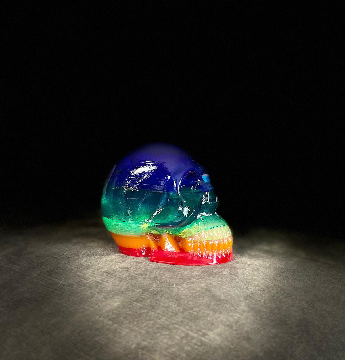 Grande Tête de mort 7 Chakras de protection