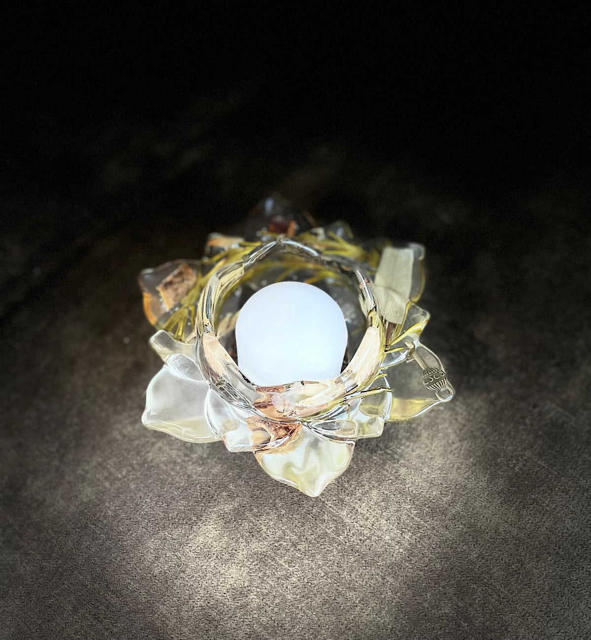 Fleur de lotus porte bougie de protection