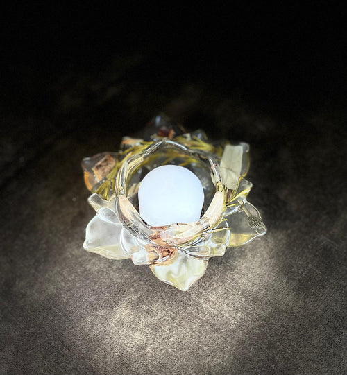 Fleur de lotus porte bougie de protection